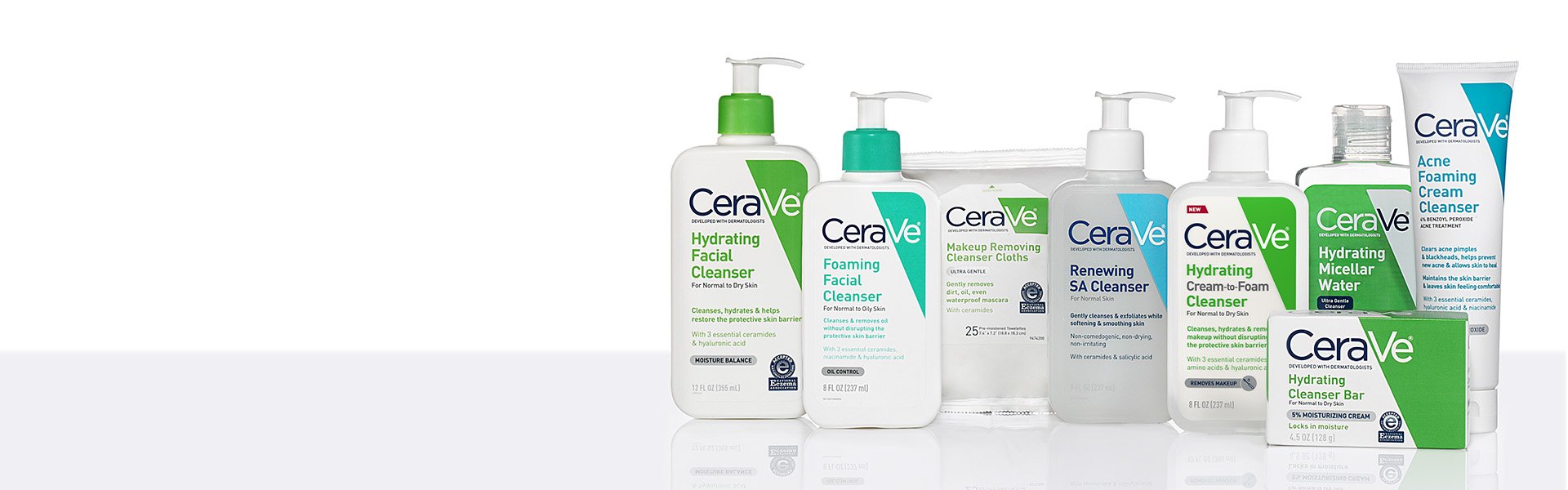 Cerave Facial Cleansers