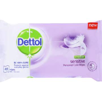 Dettol Hygiene Wipes Sensitive 40s