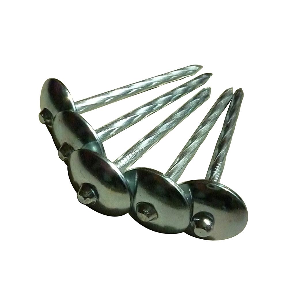 Electro Galvanized Umbrella Head Roofing Nails