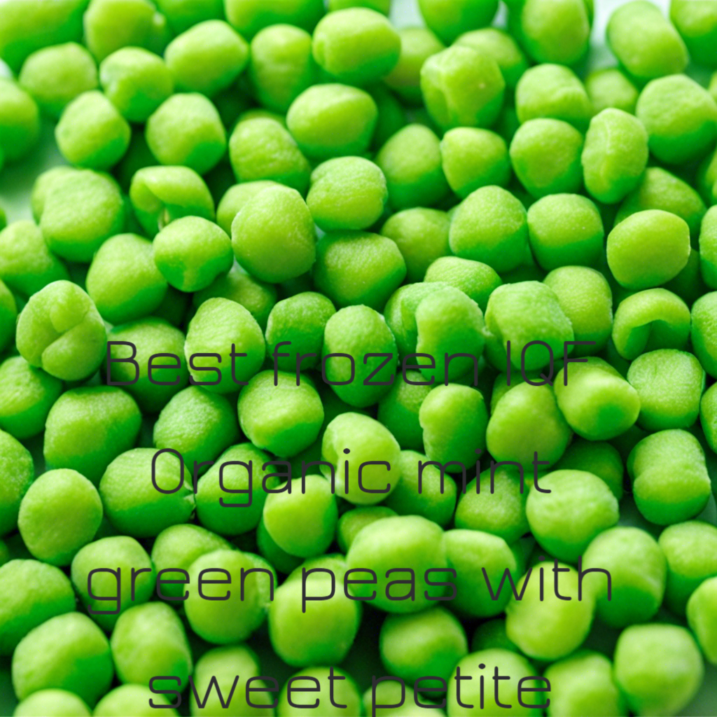 Frozen IQF Organic Mint Green Peas