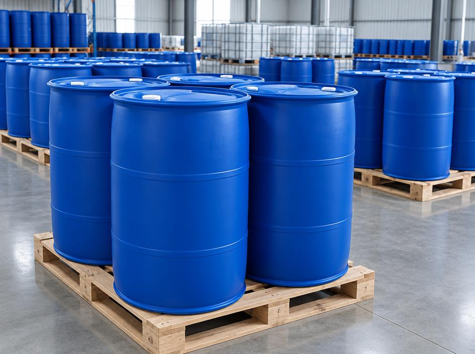 LABSA 96% linear alkylbenzene sulphonic acid drums for bulk detergent manufacture