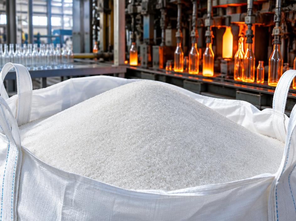 Industrial silica sand 98 percent SiO2 in jumbo bags for bulk export